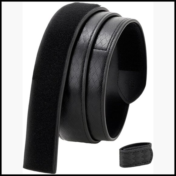 Scratch Proof Genuine Leather Belt Hook & Loop Closure 1 3/8\
